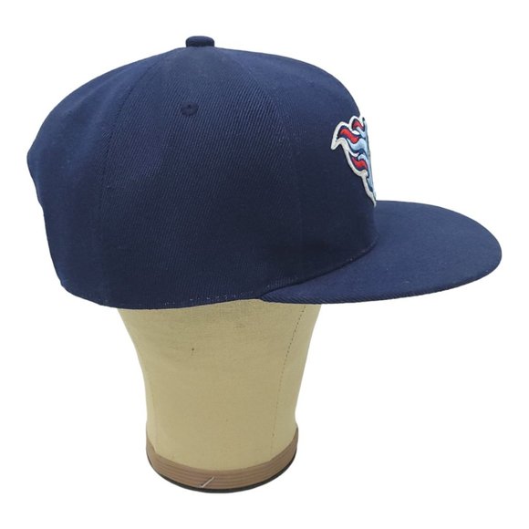 Tennessee Titans NFL Football Snapback Cap Trucker Baseball Hat Logo Patch Blue - Picture 10 of 12